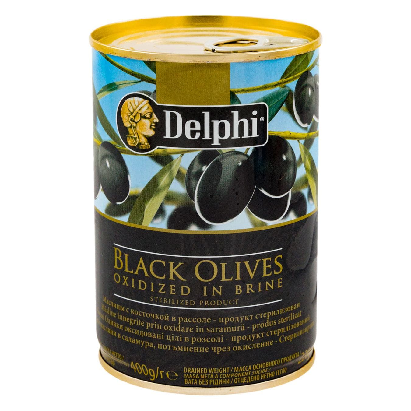 Măsline negre c/s "Delphi" 420g