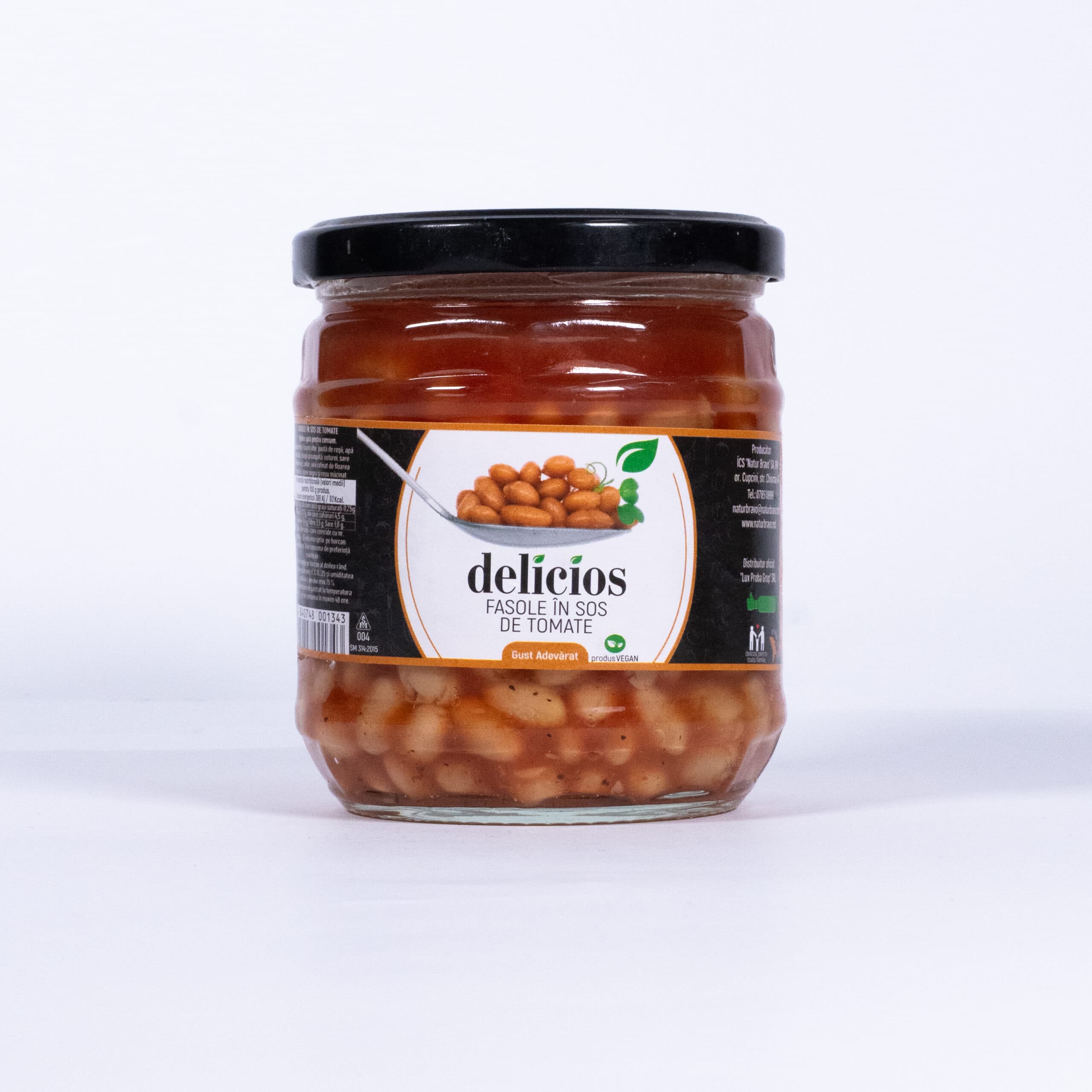 Fasole în sos de tomate "Delicios" 430g