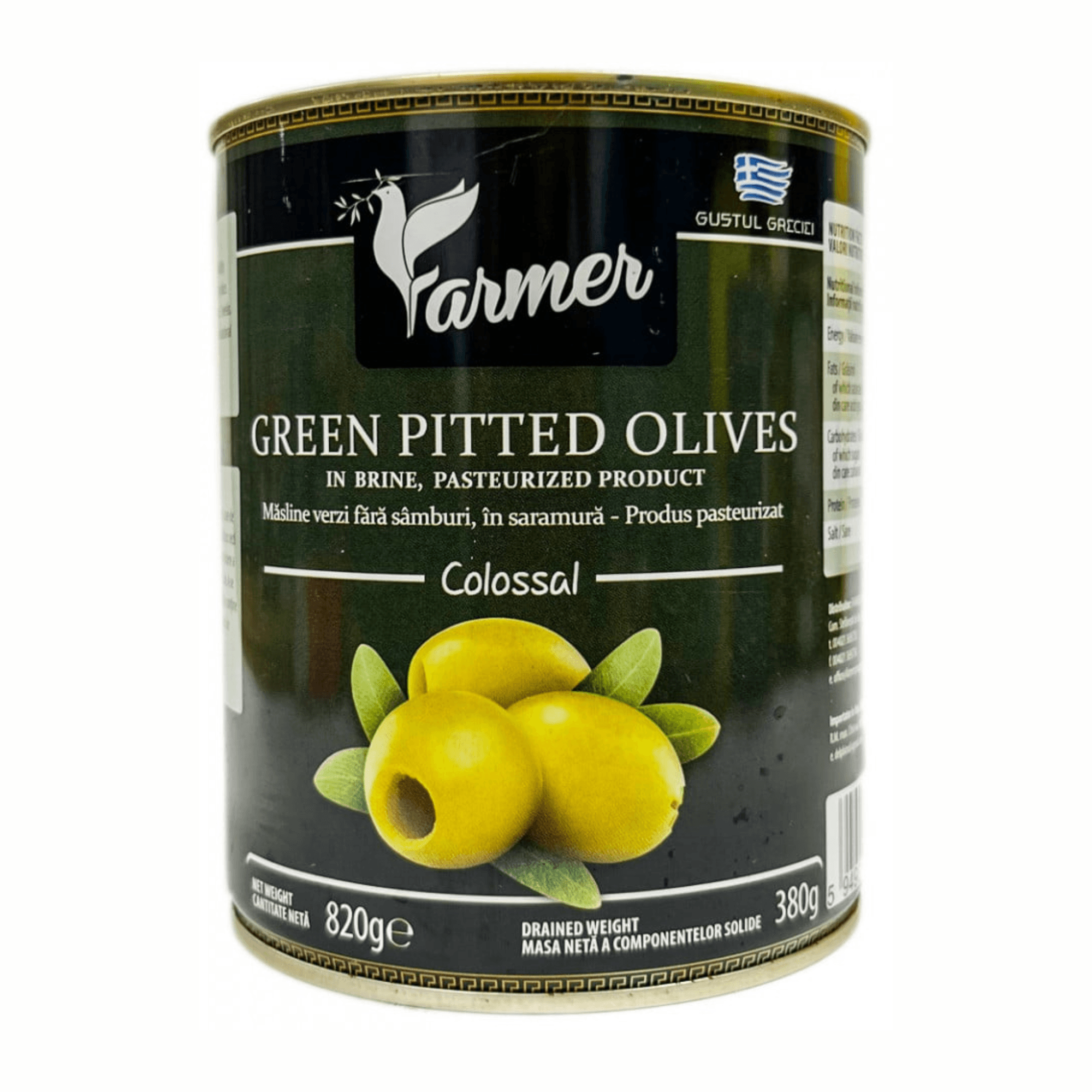 Măsline verzi colosal f/s "Farmer" 820g