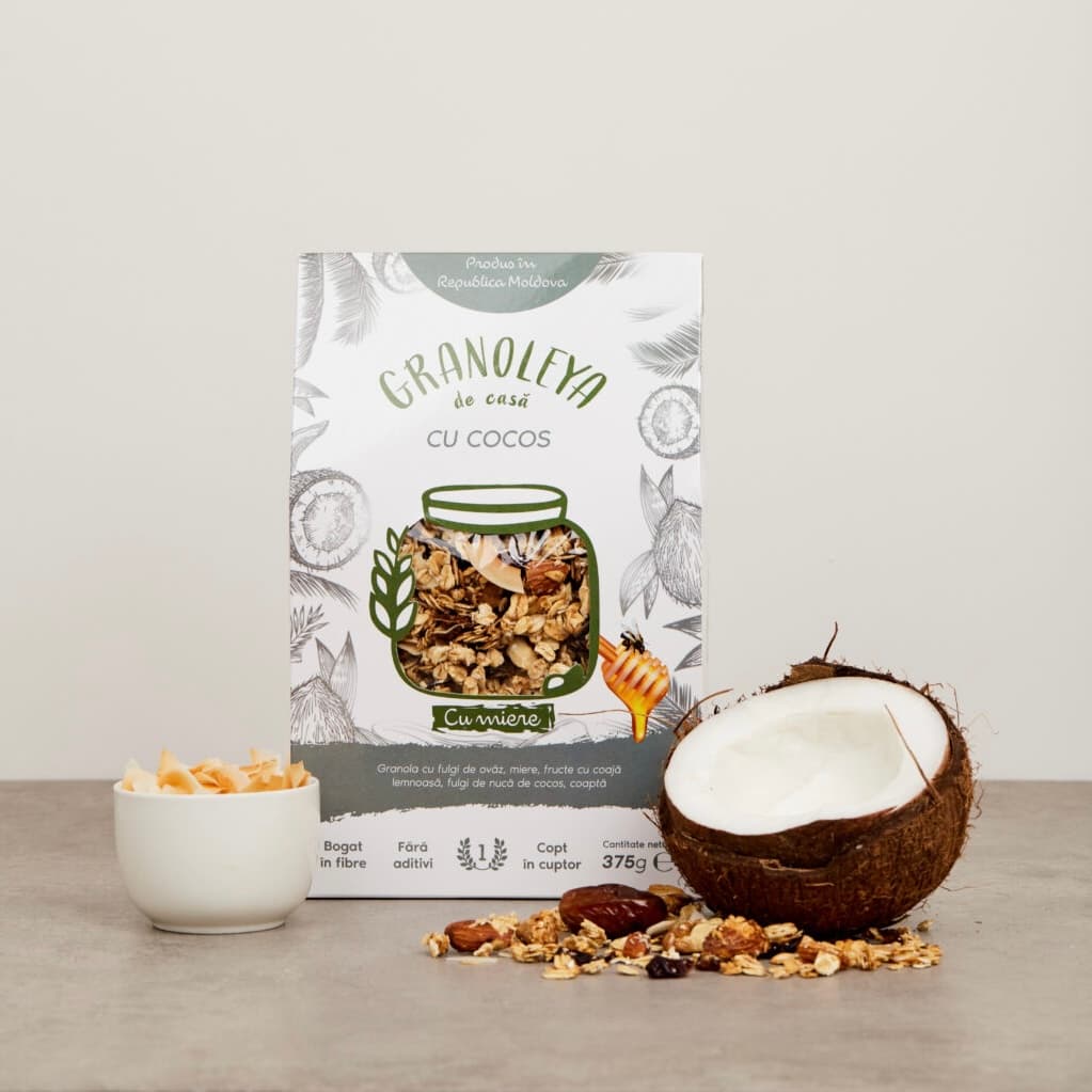 Granola cu fulgi de nucă de cocos "GRANOLEYA" 375g