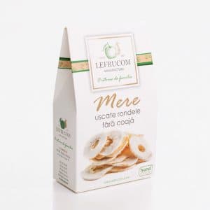 Mere uscate rondele fără coajă  "LEFRUCOM" 50g