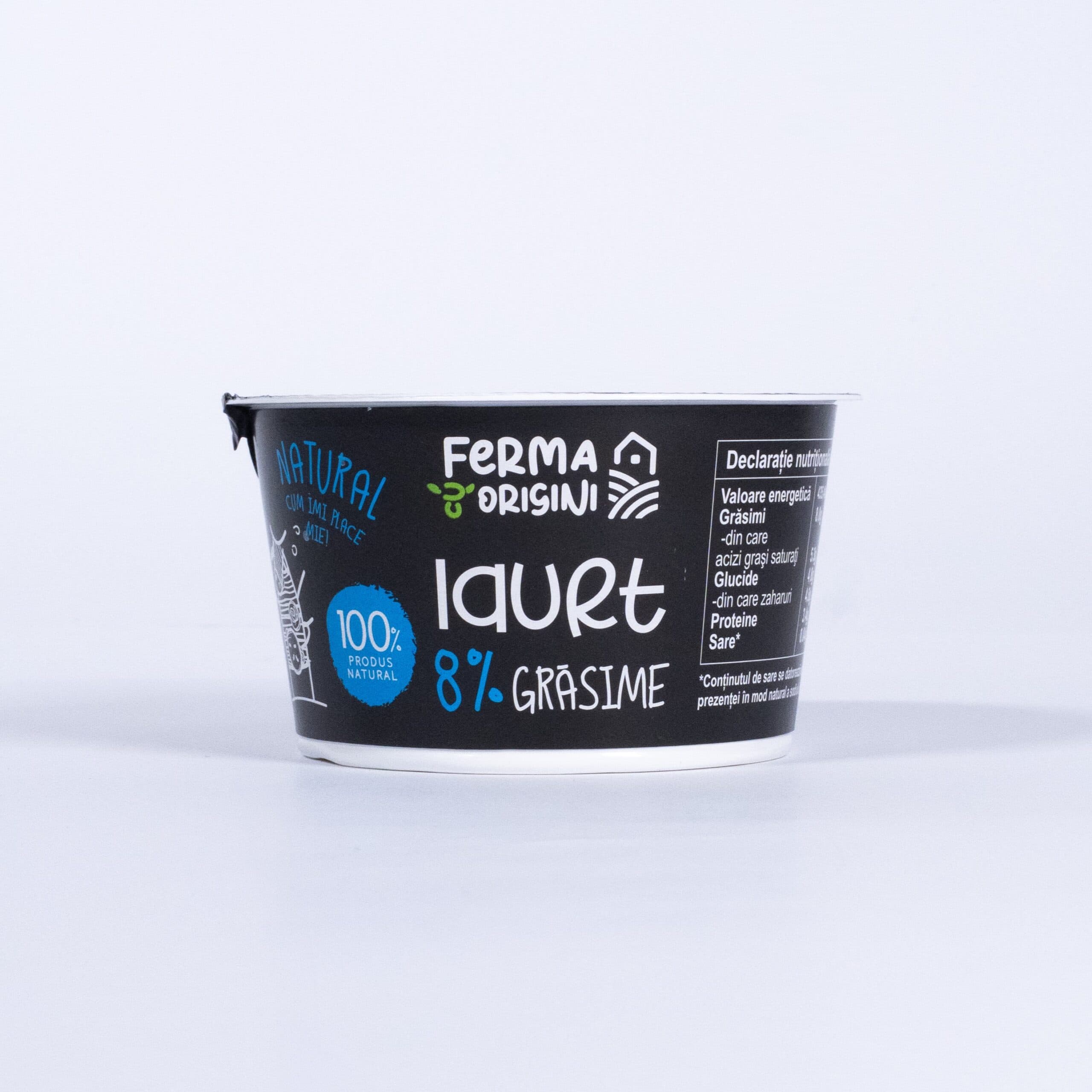 Iaurt 8% "Ferma cu Origini" 180g