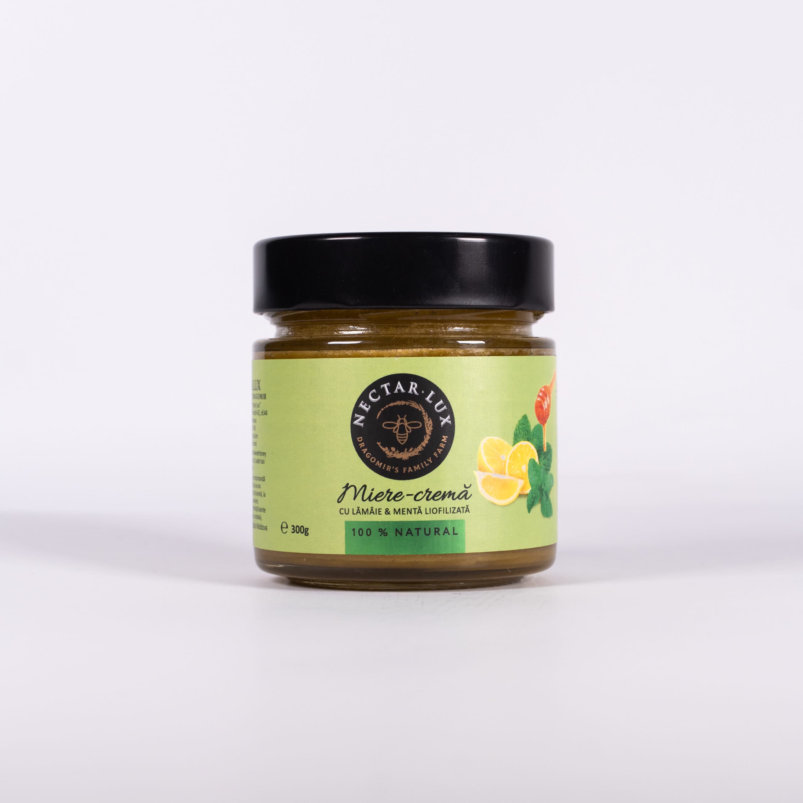 Nectar LUX Miere cu lămîie și mentă liofilizată 300g
