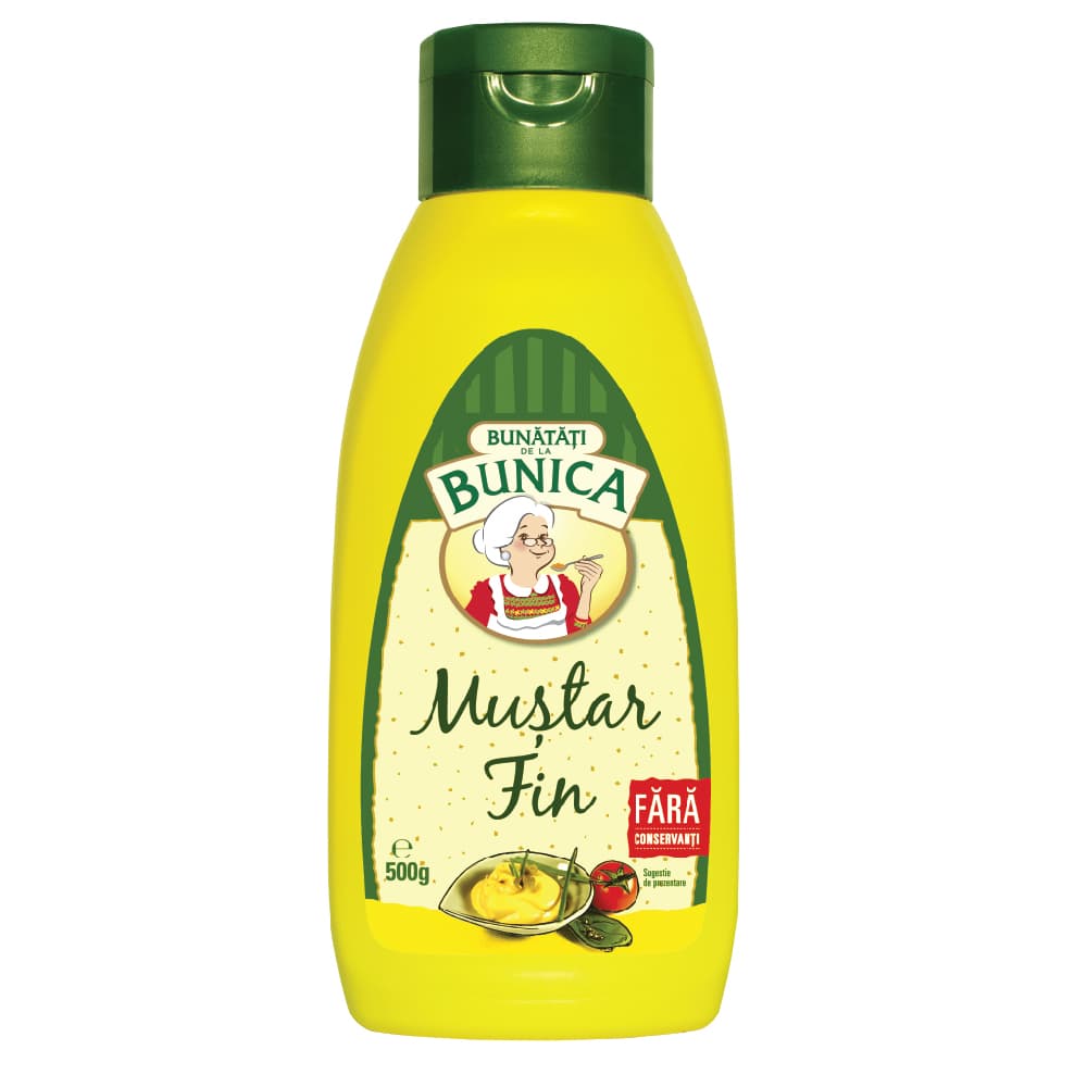 Muștar Fin "Bunătați de la Bunica" 350g