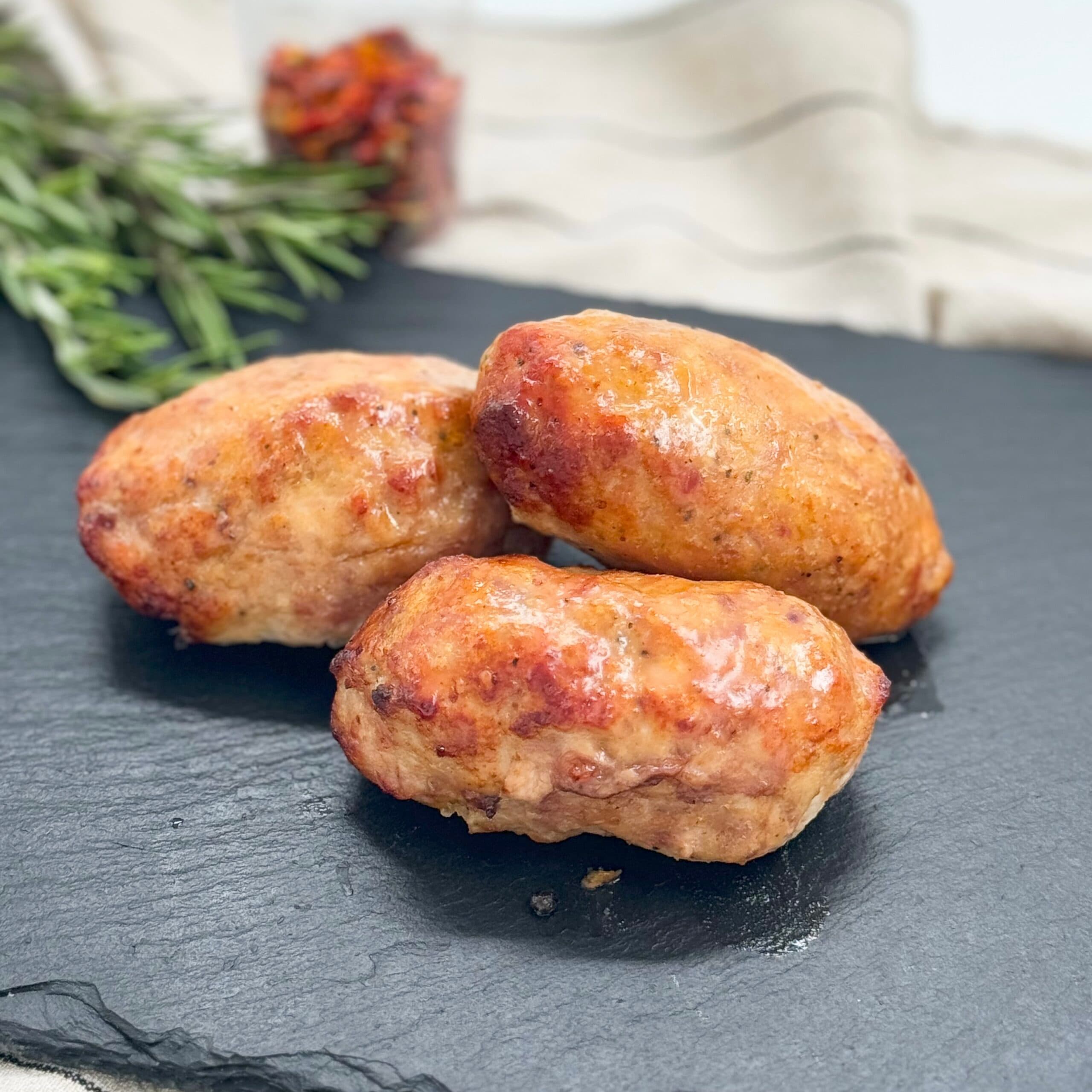 Pârjoale pui-porc coapte la cuptor