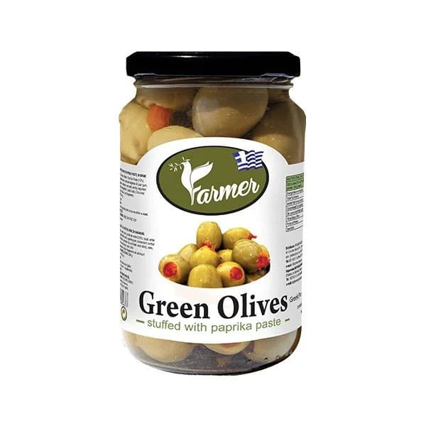 Măsline verzi cu Ardei "Faemer" 680g