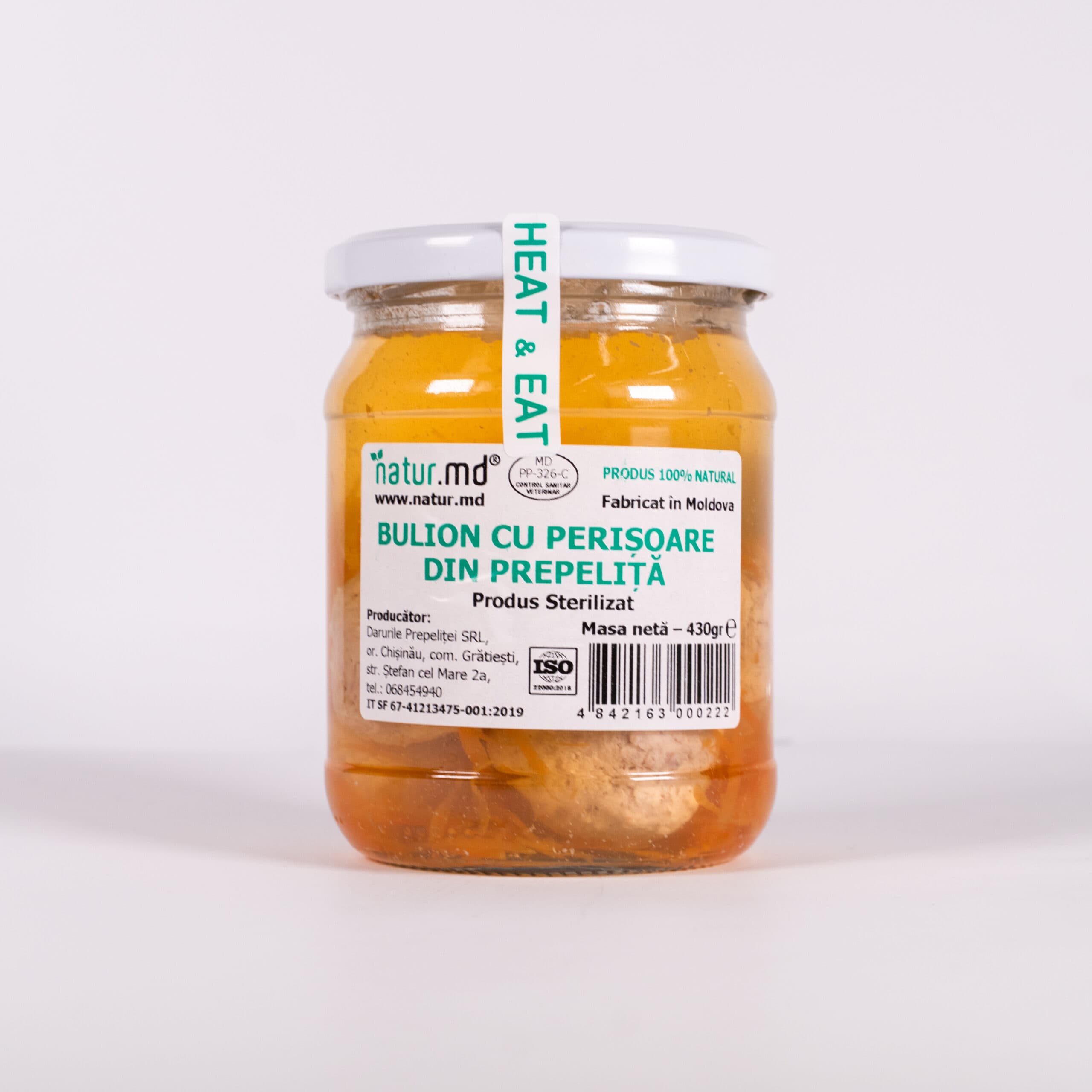 Bulion cu perișoare din prepeliță 430g