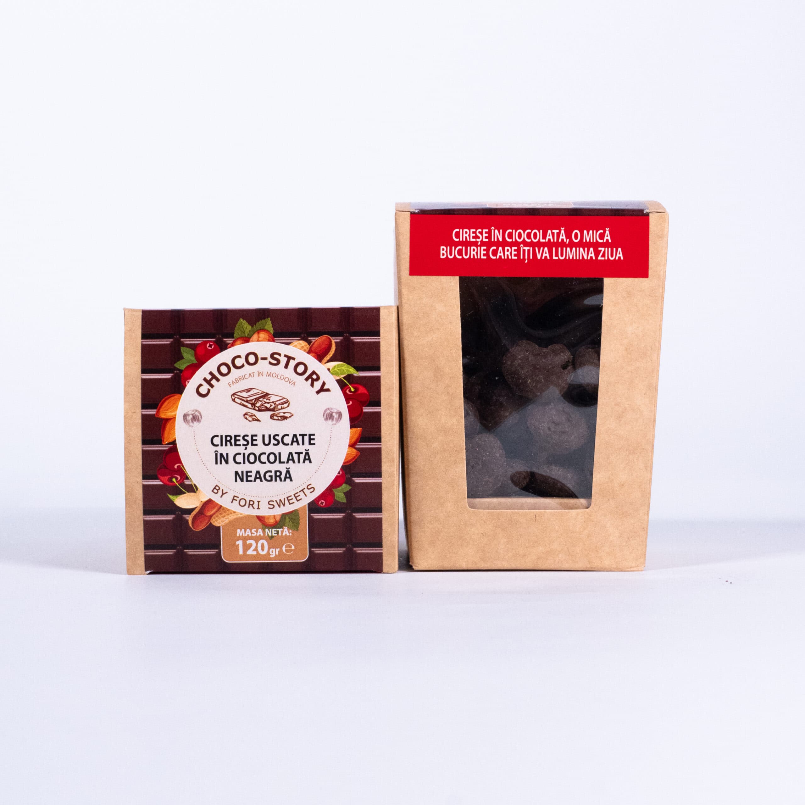 Cireșe uscate în Cocolată Neagră by "Fori Sweets" 120g