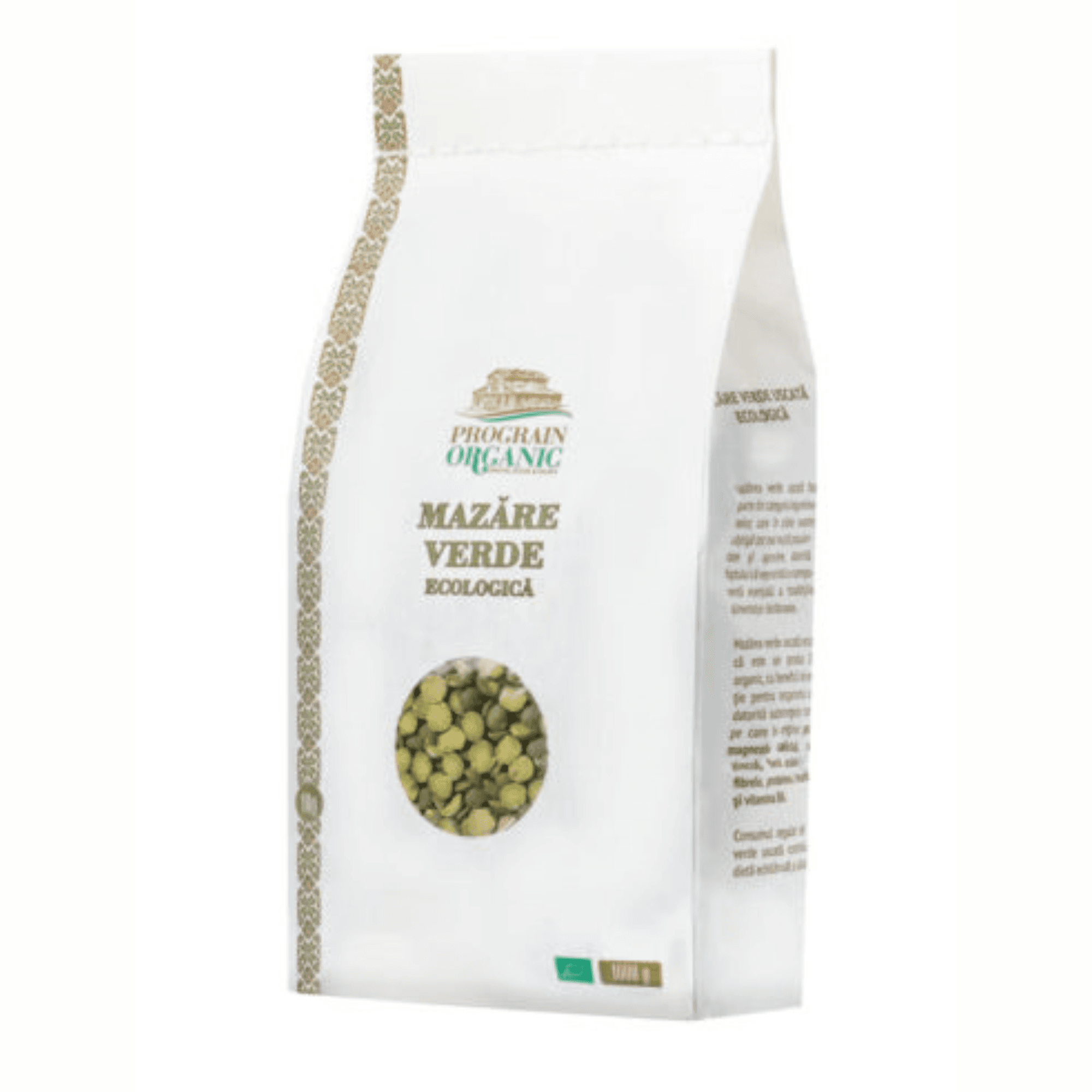 Mazăre verde decojită ecologică 1kg