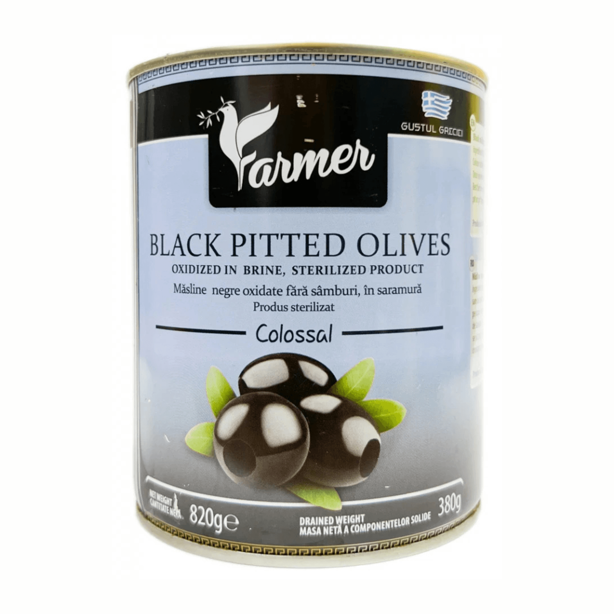 Măsline negre colosal f/s "Farmer" 820g