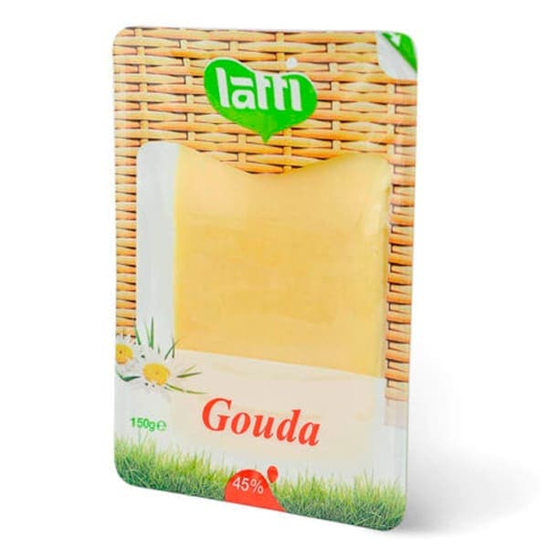 Brînză semitare maturată grasă "Gouda" 150 g