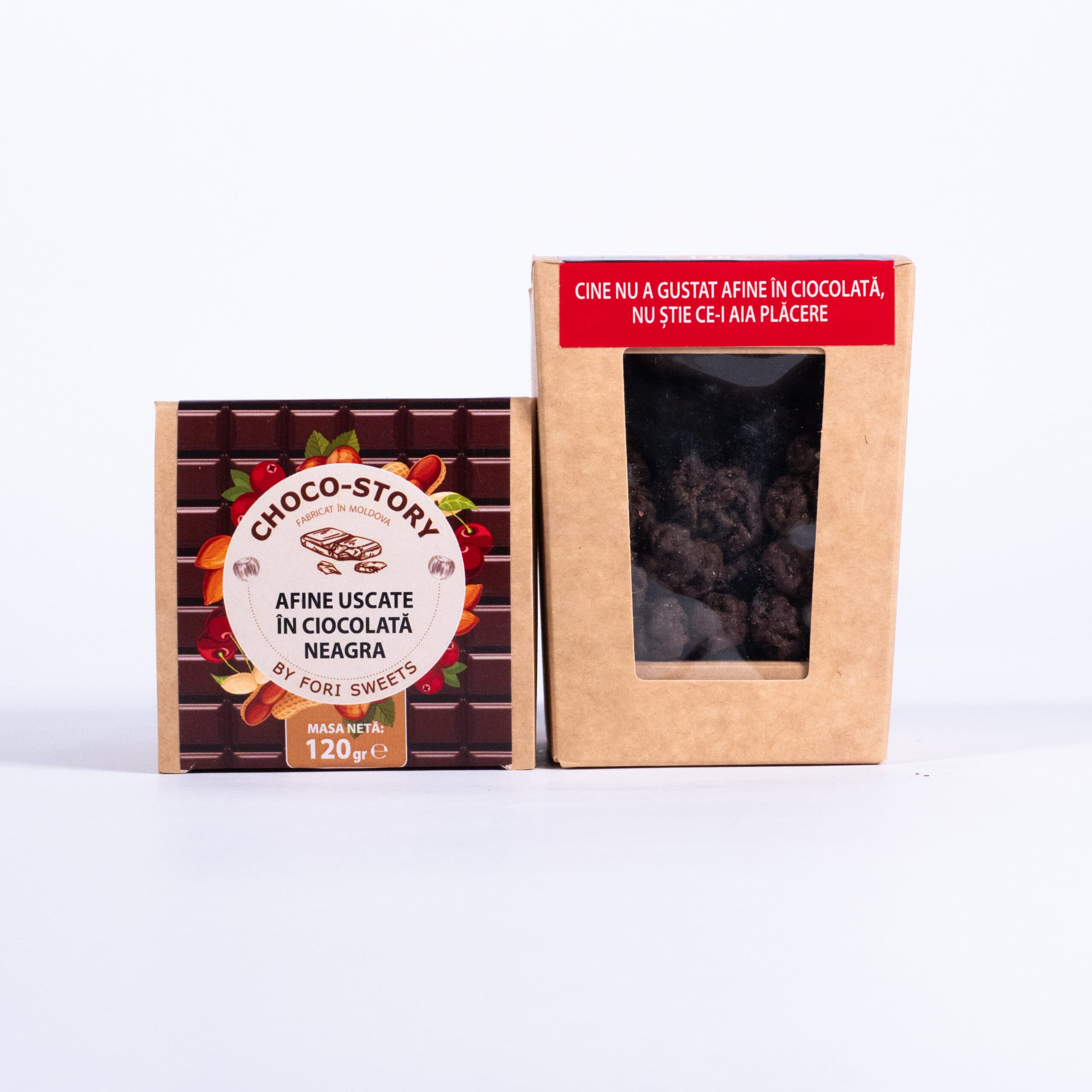 Afine uscate în Ciocolată Neagră by "Fori Sweets" 120g