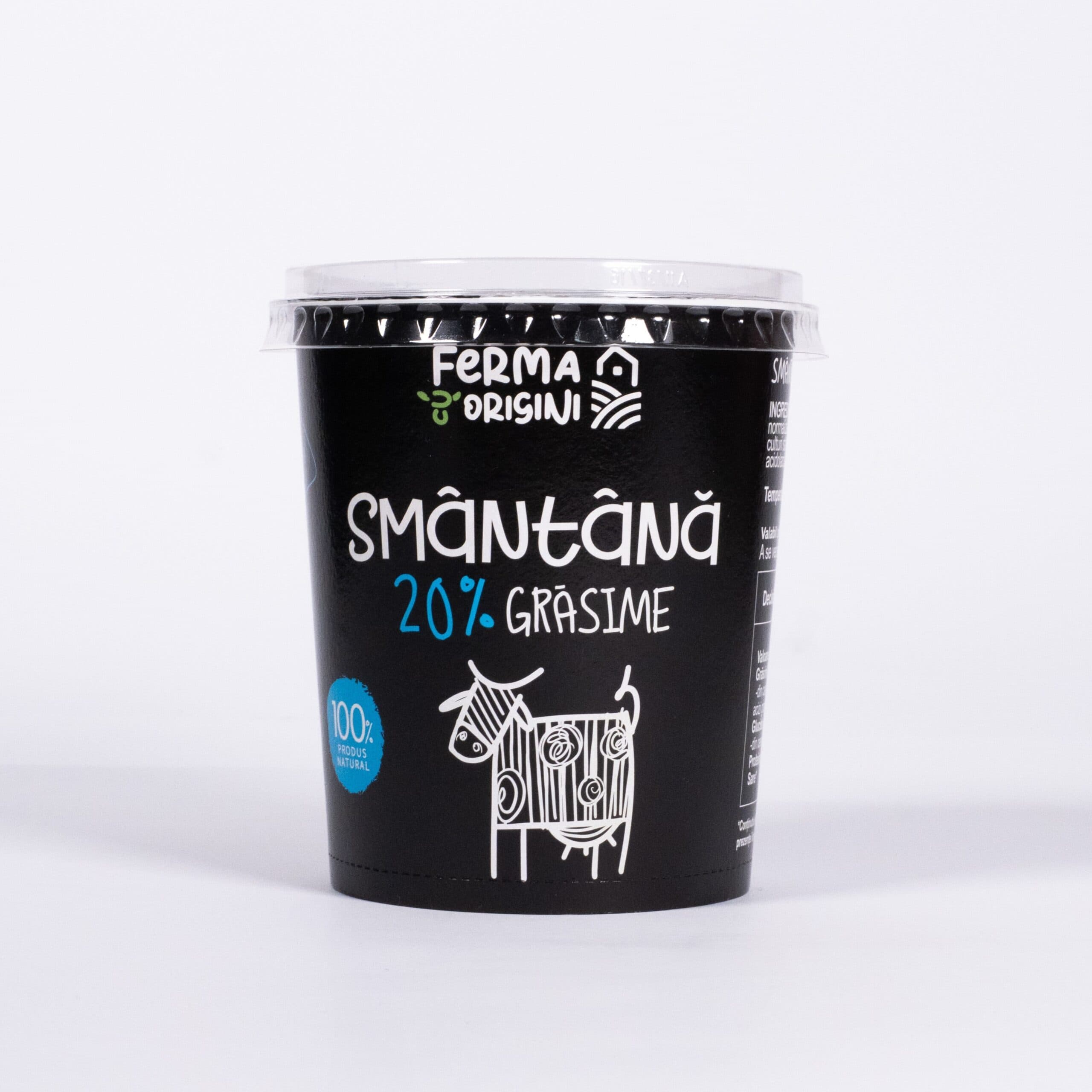Smântână 20% "Ferma cu Origini" 350g