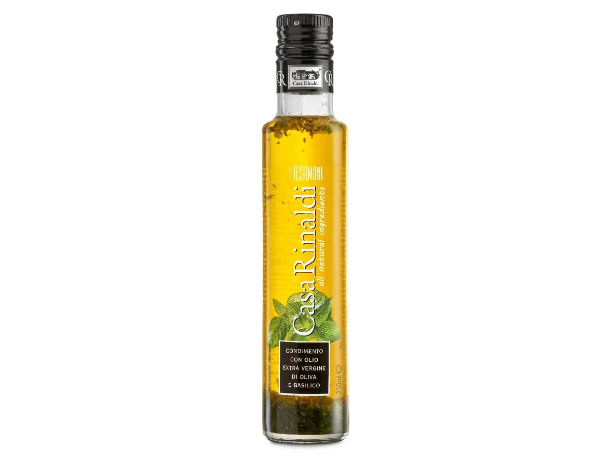 Condiment cu ulei extra virgin de măsline și busuioc "Casa Rinaldi" 250ml