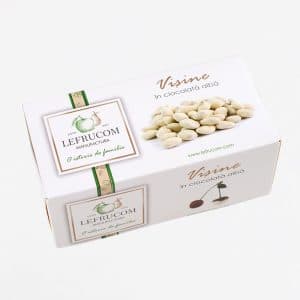 Vișină uscată fără sîmburi în glazură de ciocolată albă "LEFRUCOM" 100g