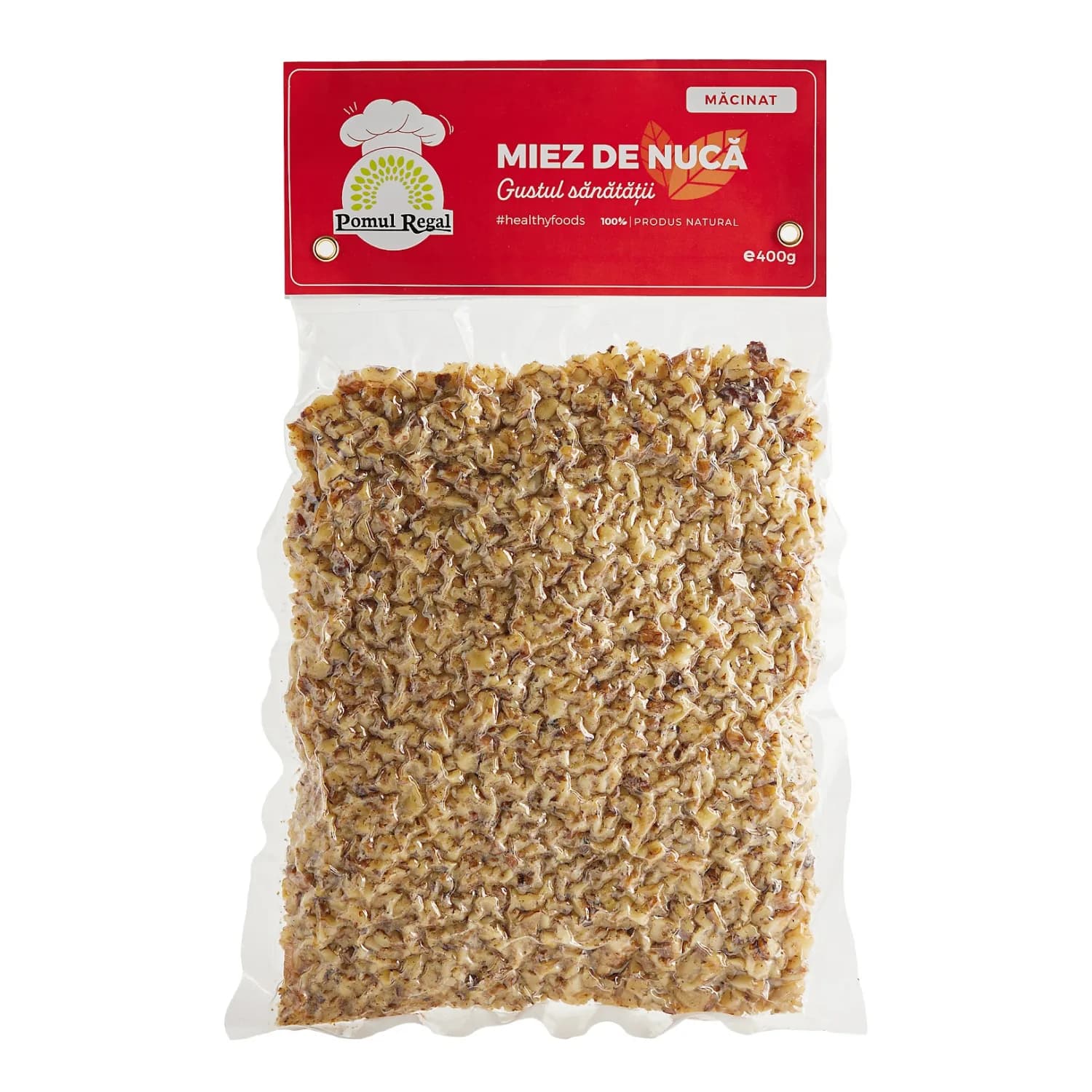 Miez de nucă măcinat 100%  "Pomul Regal" 400g