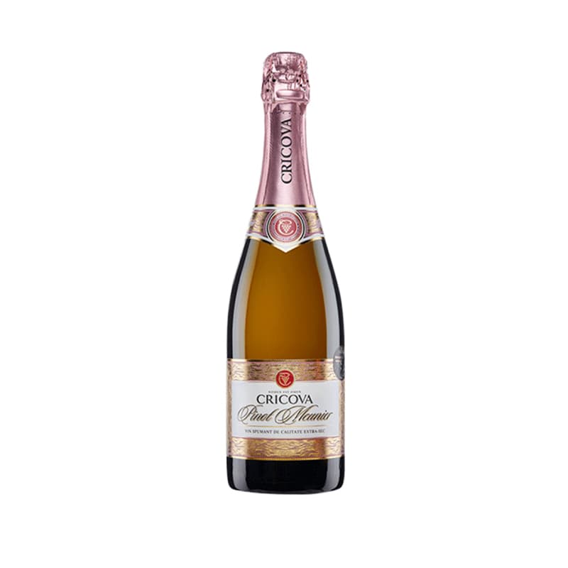 Vin spumant de calitate roz extra sec pinot-meunier 0,75l