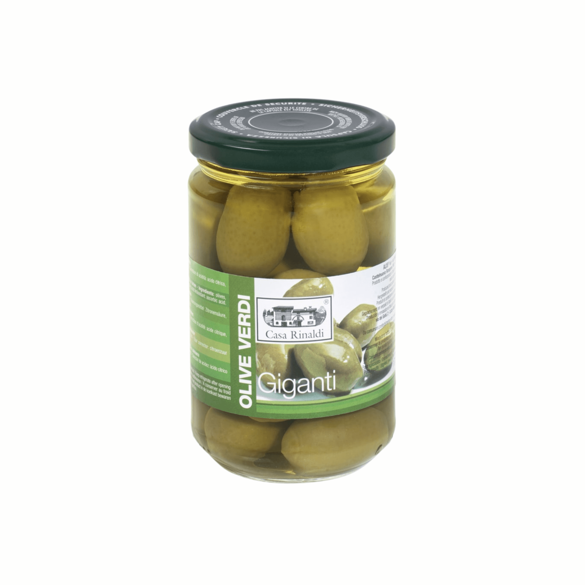 Măsline verzi gigantice "Casa Rinaldi" 310g