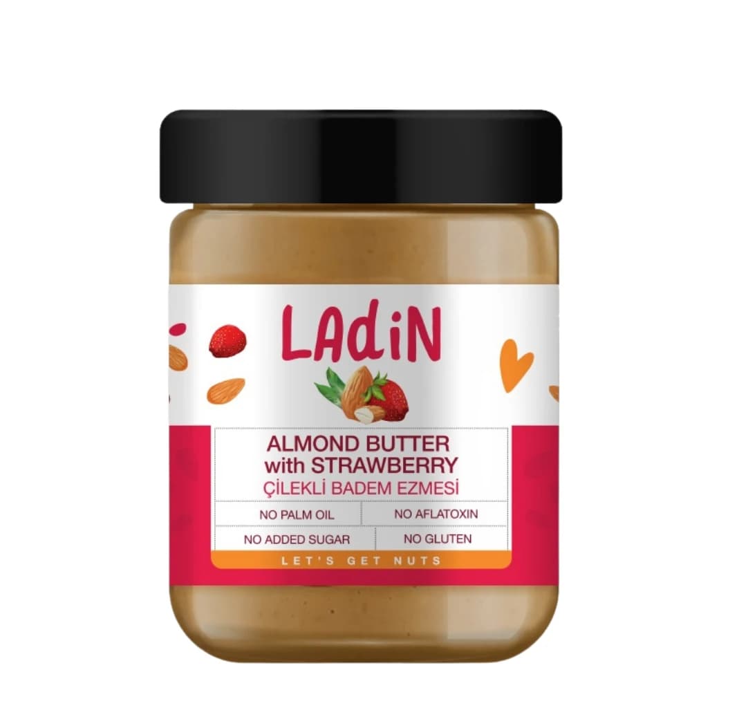 Unt de migdale cu căpșuni "LAdiN" 200g