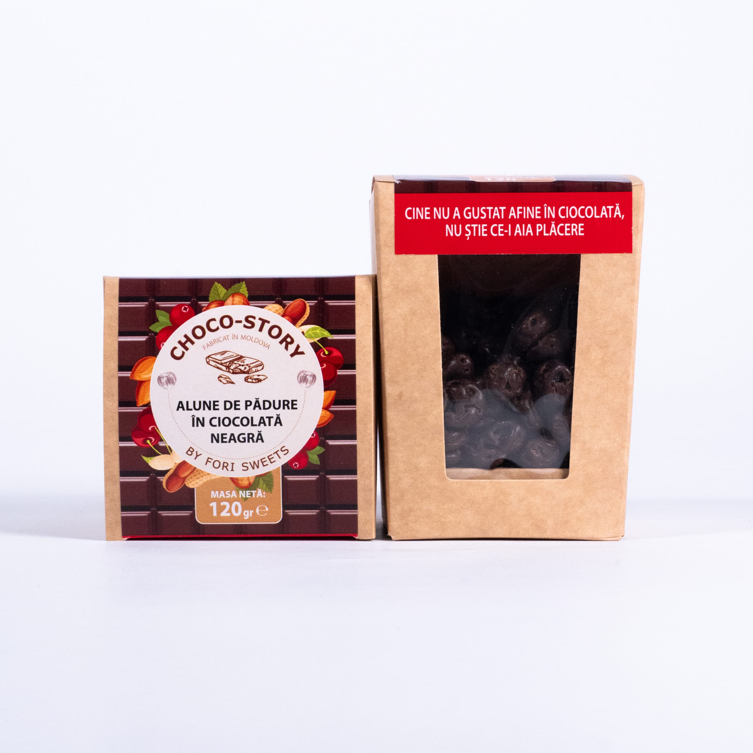 Alune de Pădure în Ciocolată Neagră by "Fori Sweets" 120g