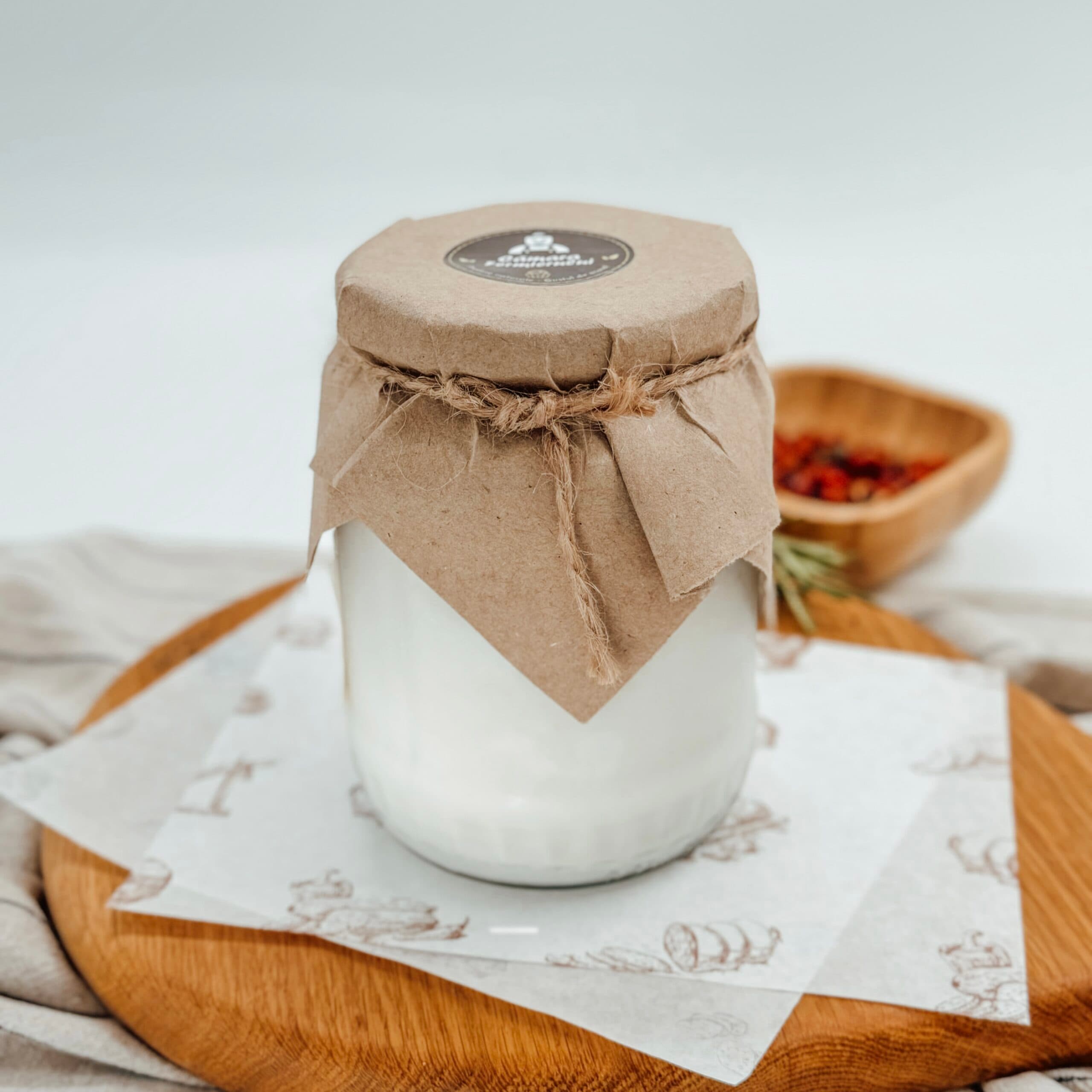 Untură de porc topită p/u biscuiți "Cămara" borcan 500 ml