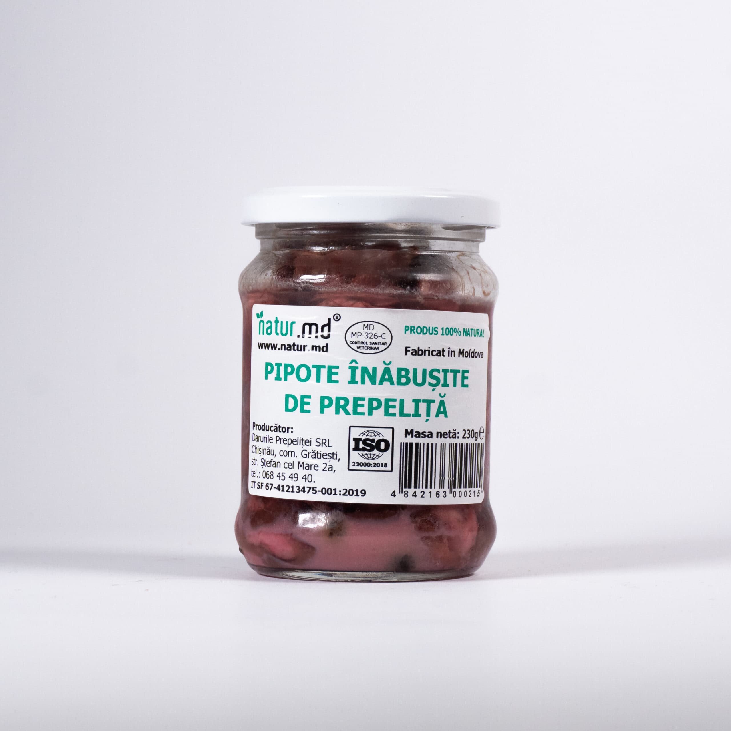 Pipote înăbusite de prepeliță 230g