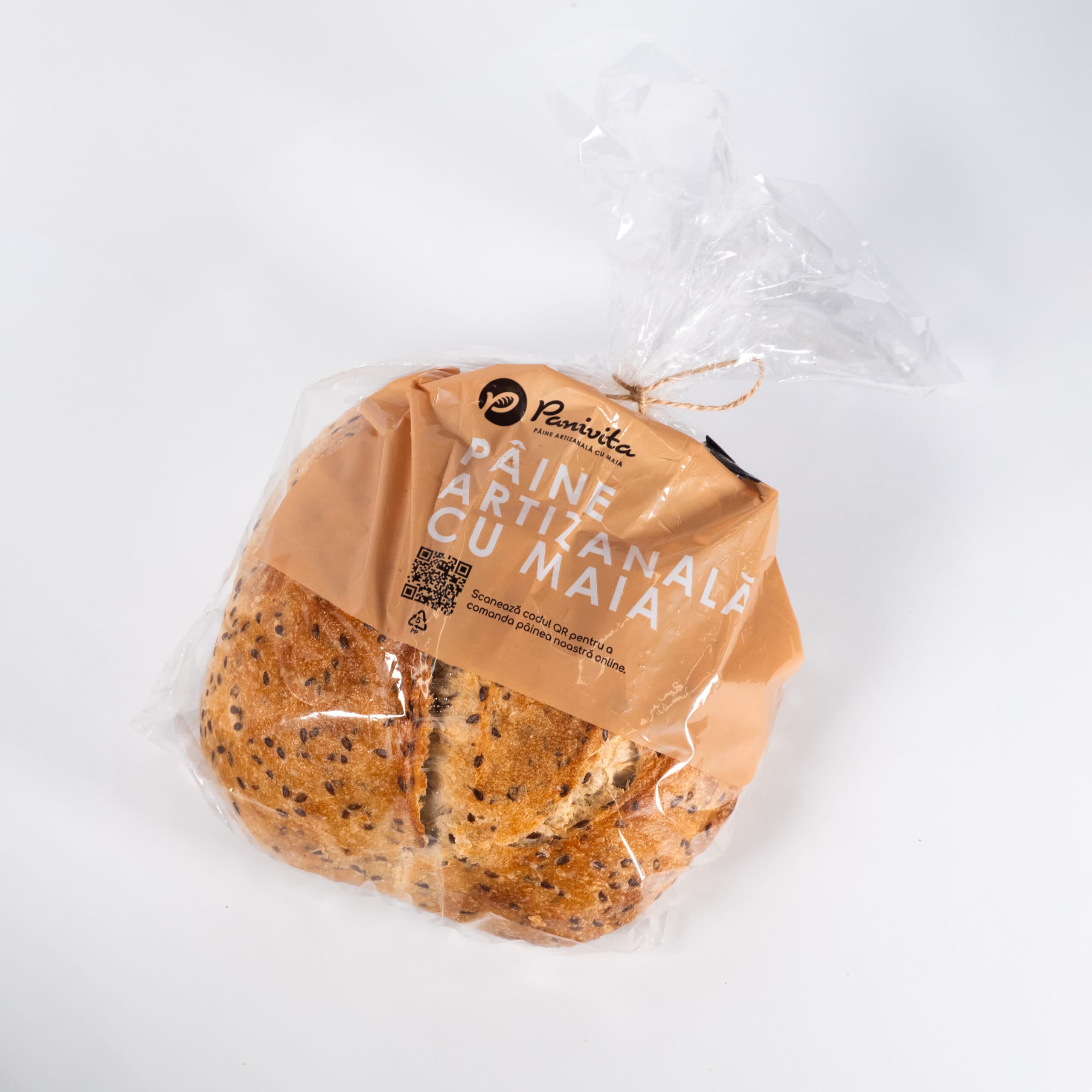 Pâine albă cu semințe de in fără drojdie 650g