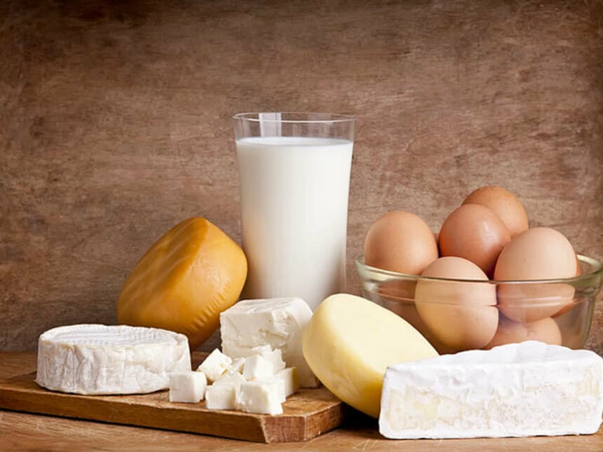 Lactate, brânzeturi și ouă