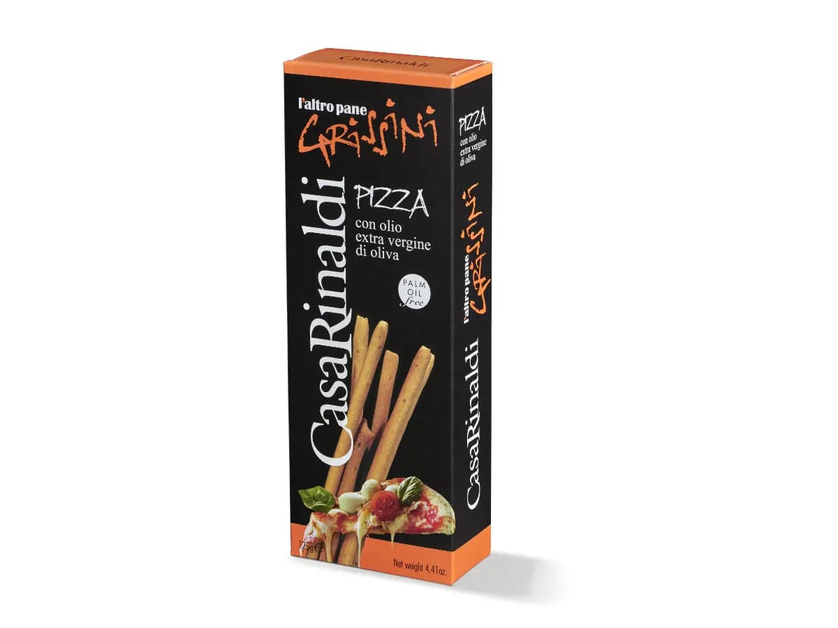 Grissini cu gust de pizza și ulei de măsline extra virgin "Casa Rinaldi" 125g