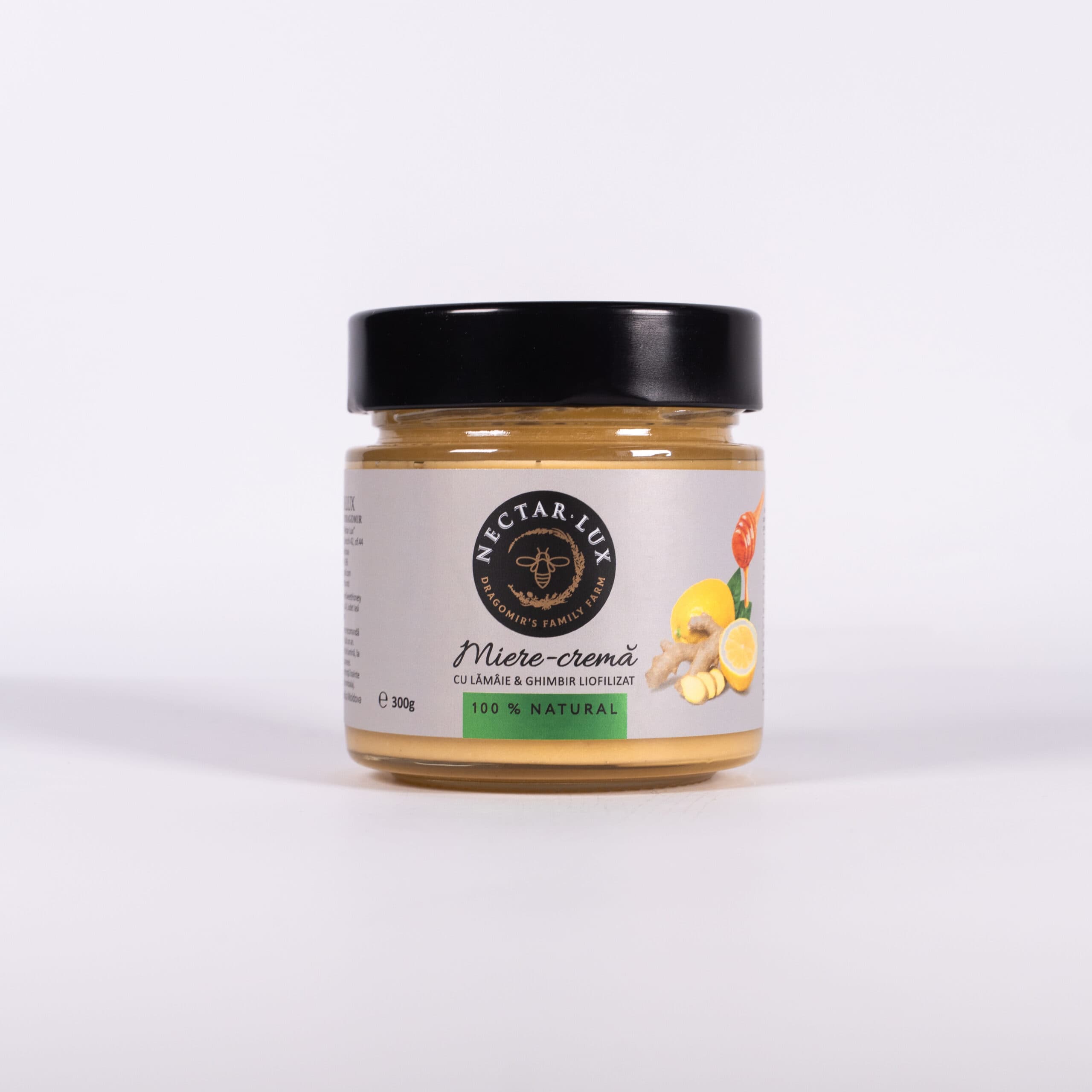 Nectar LUX Miere cu lămîie și ghimbir liofilizat 300g