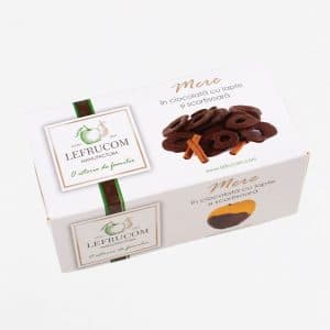 Caise uscate în glazură de ciocolată neagră "LEFRUCOM" 200g