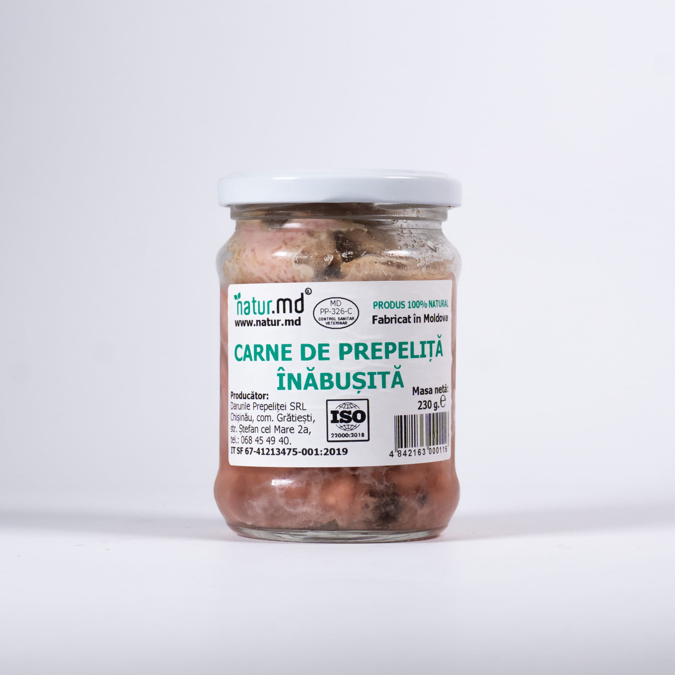 Carne înăbușită de prepeliță 230g
